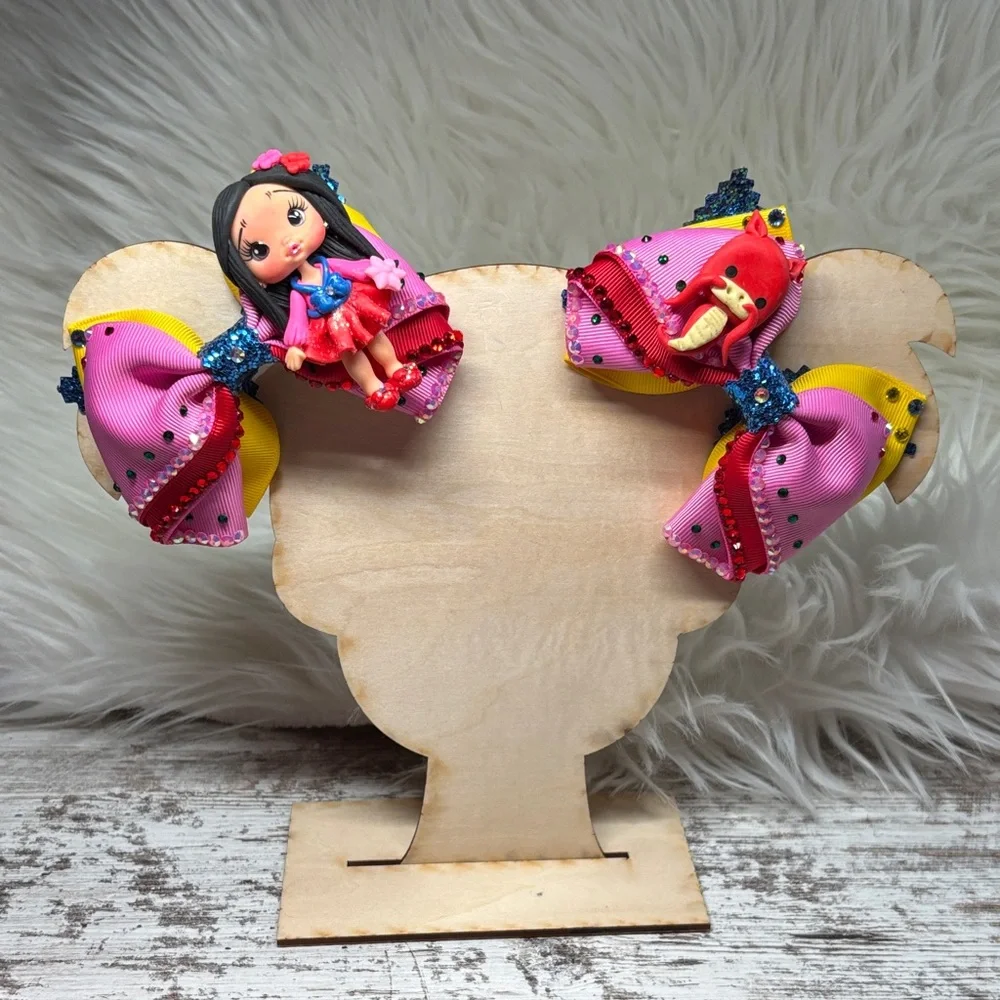 Colorful Hair Bow Set for Kids ( Mulan )
